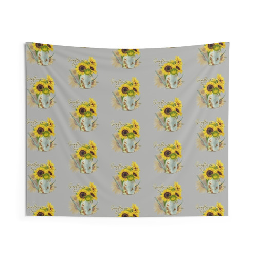 Sunflower Love Tapestry Wall Hanging
