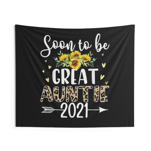 Leopard Print Sunflower Auntie Tapestry