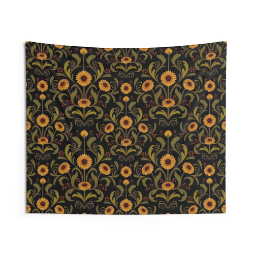 Sunflower Sunshine Floral Tapestry