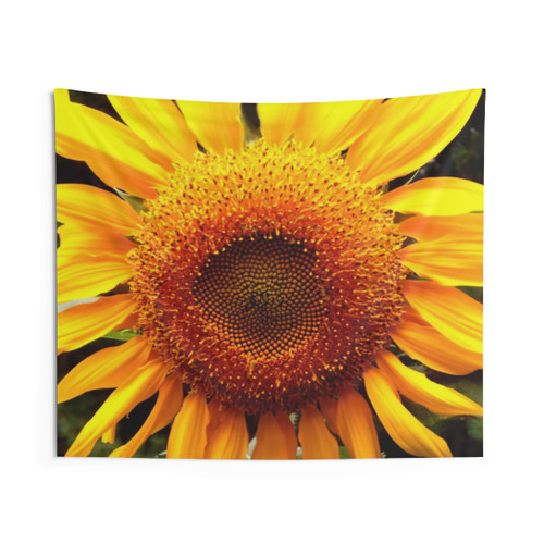 Mammoth Yellow Sunflower Photo Tapestry