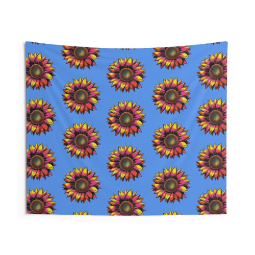 Sunflower Pop Art Tapestry Wall Hanging