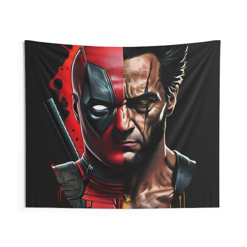 Deadpool vs Wolverine Tapestry