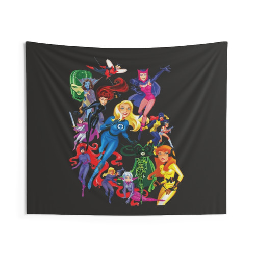 Female Superhero Tapestry Wall Hanging