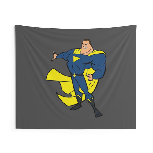 Buff Superhero Tapestry Wall Art