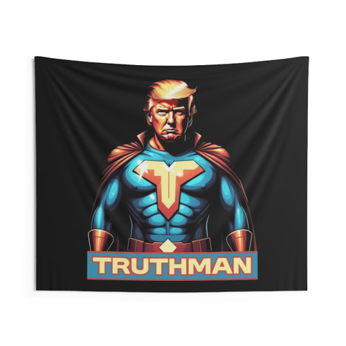 Trump Superhero Truthman Tapestry