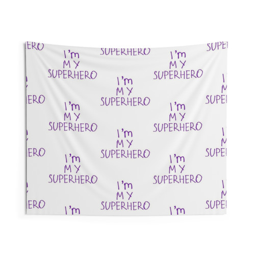 Inspirational Superhero Tapestry for Motivation and Self-Confidence