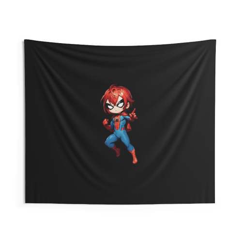Spider Girl Tapestry - Marvel Chibi Superhero Wall Art