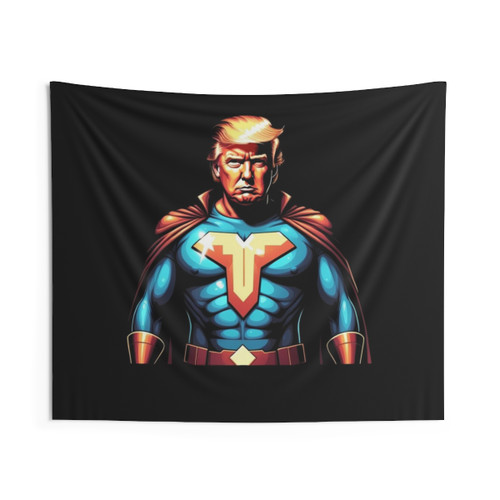 Trump Superhero Tapestry - Patriotic Home Decor