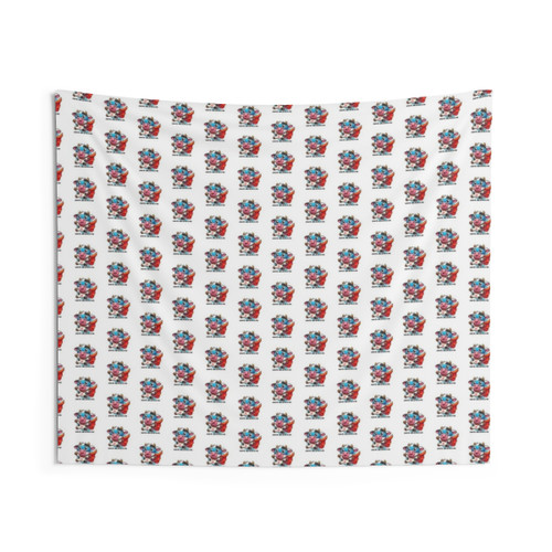 Cute Superhero Hippo Tapestry