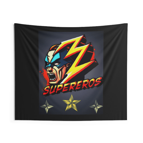 Superhero Tapestry with Supereros Design