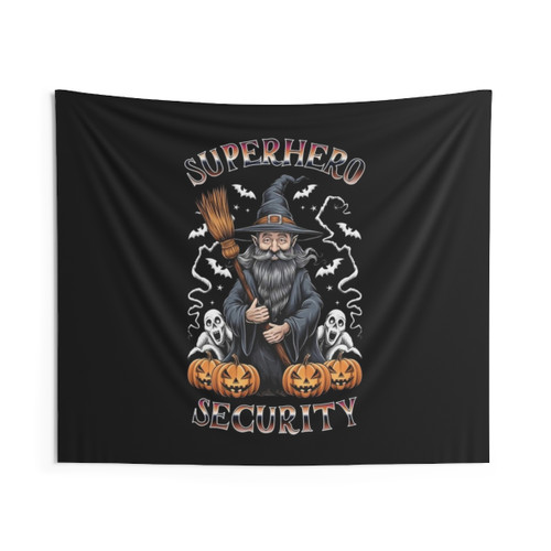 Halloween Trick-or-Treat Superhero Guardian Tapestry
