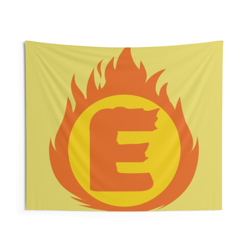 Superhero Letter E Insignia Tapestry