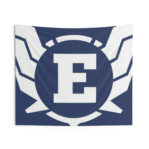 Superhero Letter E Tapestry with Wings Design
