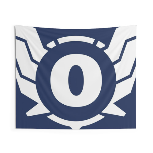 Superhero Letter O Tapestry Featuring Power of Wings Design