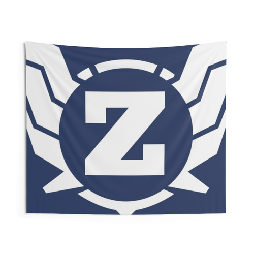 Superhero Letter Z Tapestry with Power of Wings Design