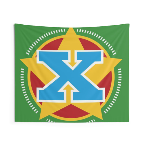 Superhero Initial X Tapestry with Stars and Stripes
