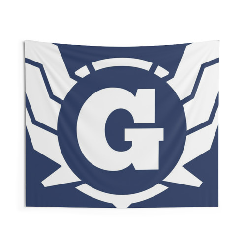 Superhero Letter G Tapestry with Power of Wings Design
