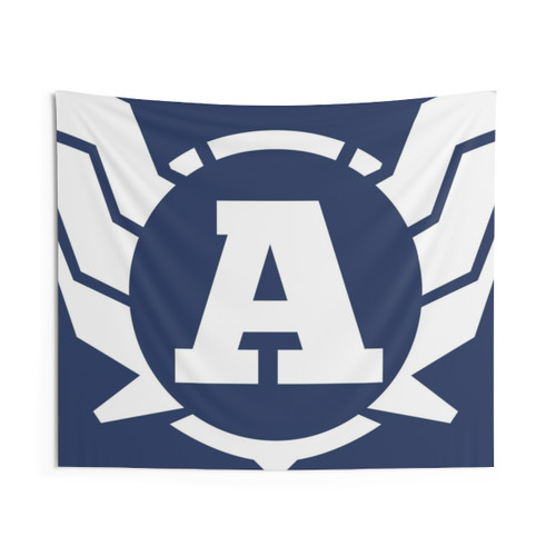 Superhero Letter A Tapestry with Power of Wings Design