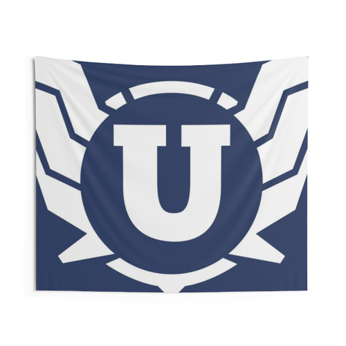 Superhero Letter U Tapestry with Power of Wings Design