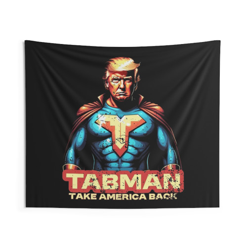 Take America Back Trump 2024 Superhero Tapestry