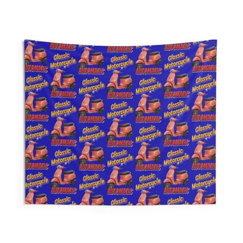 Classic motorcycle tapestry wall hanging