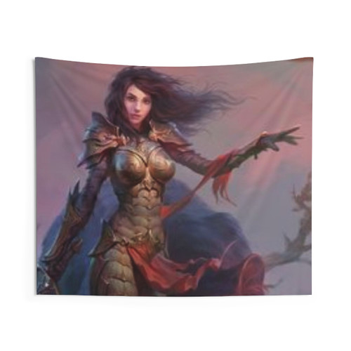 Superhero Elf Tapestry - Mythical Fantasy Wall Hanging