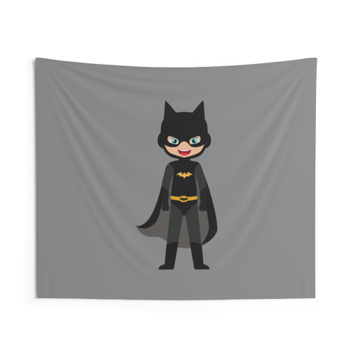 Superhero Kids Bats Tapestry Wall Hanging