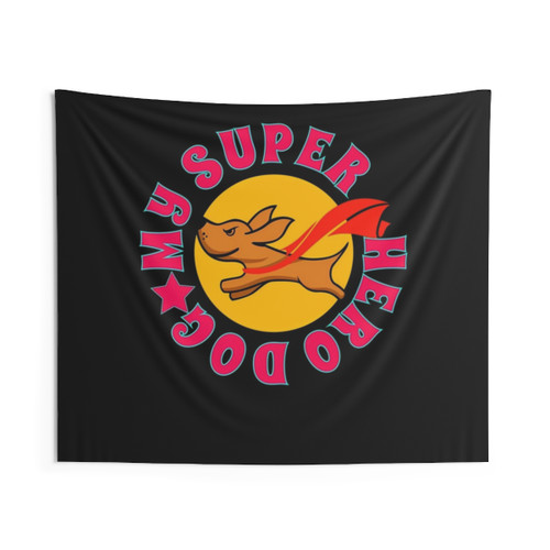 Superhero Dog Tapestry - Unique Gift for Dog Lovers