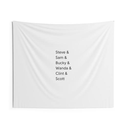 Team Cap Marvel Comics Tapestry