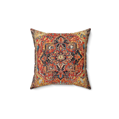 Heriz Persian Carpet Print Pillow