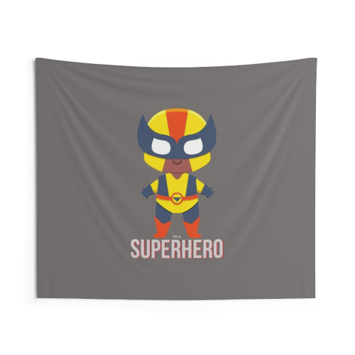 Superhero Tapestry featuring a hero design