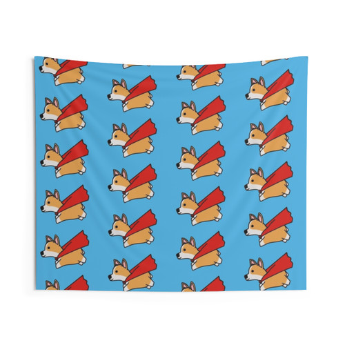 Superhero Corgi Tapestry
