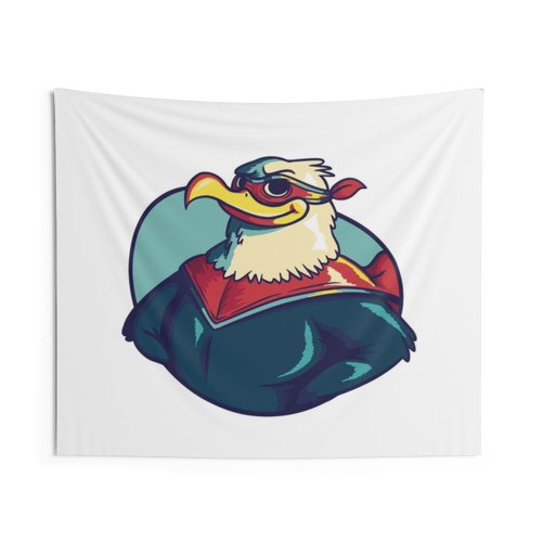 Superhero Eagle Graphic Design Art Tapestry