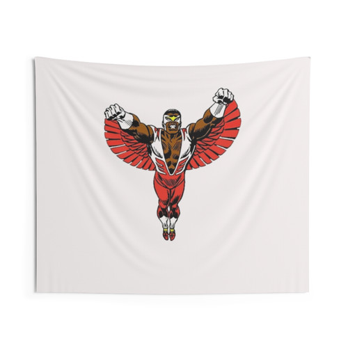 Vintage Falcon Superhero Tapestry - Heroic Wall Art