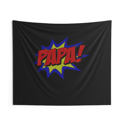 Superhero Dad Tapestry - Funny Humor Decor