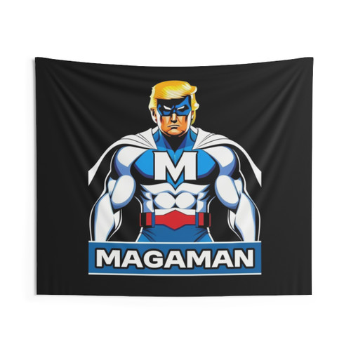 Trump Superhero MAGA Magaman Tapestry