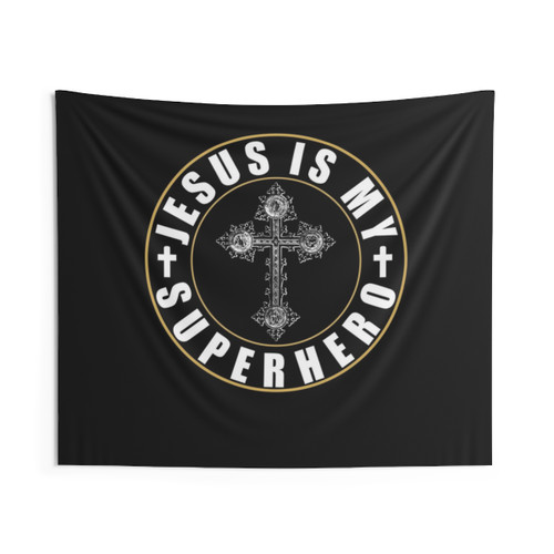 Jesus Superhero Tapestry Wall Art