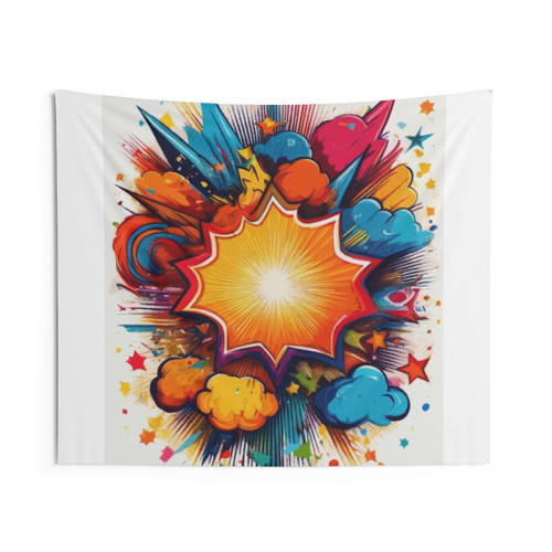 Superhero Comic Book Tapestry for National Comic Book Day