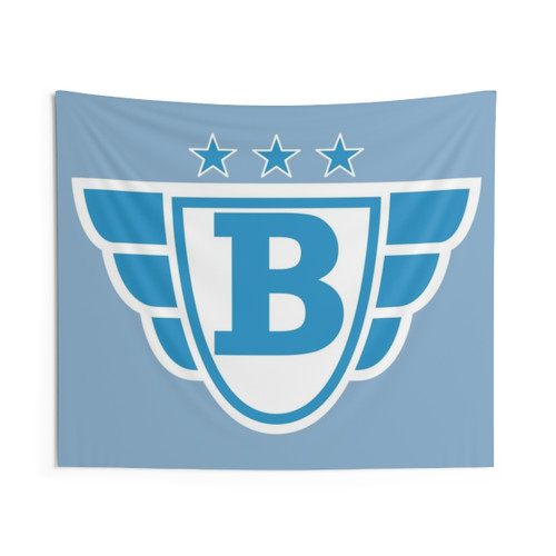 Superhero Letter Tapestry with Stars and Wings