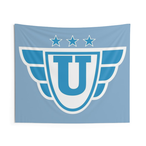 Superhero Letter Tapestry with Wings and Stars Design