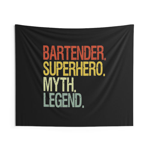 Bartender Superhero Myth and Legend Tapestry