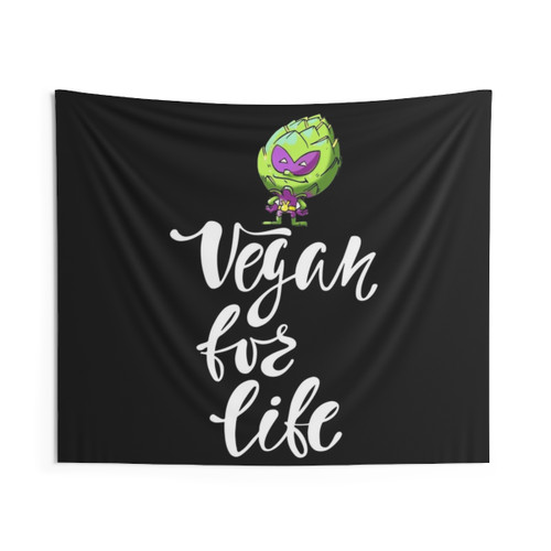 Vegan Alien Superhero Tapestry