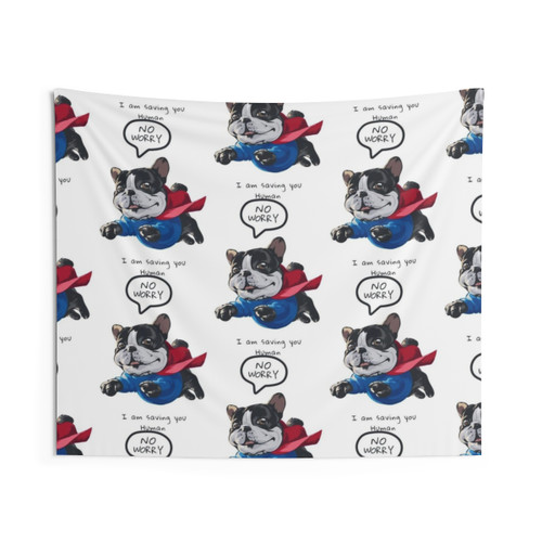 Cute Superhero Dog Tapestry
