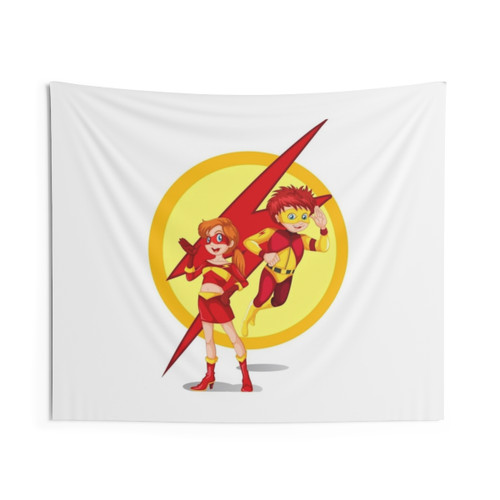 Vibrant Superhero Tapestry Wall Hanging
