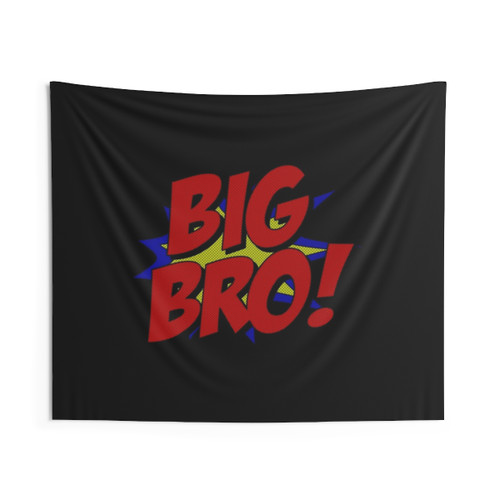 Superhero Big Bro Tapestry - Funny Superhero Wall Hanging