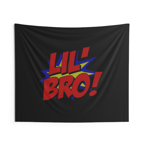 Superhero Lil Bro Tapestry - Cool Superhero Home Decor