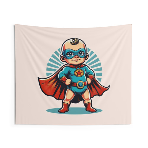 Superhero Baby Tapestry for Nursery Decor