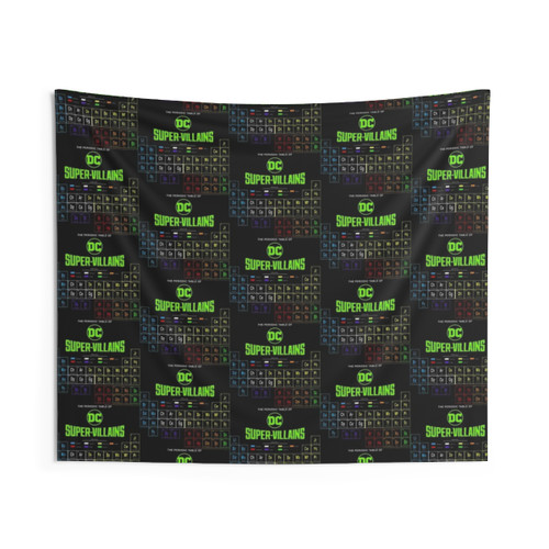 The Periodic Table of Super Villains Tapestry