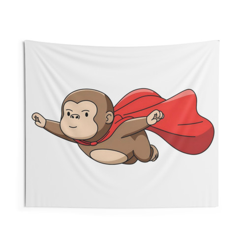 Superhero Ape Tapestry Wall Hanging