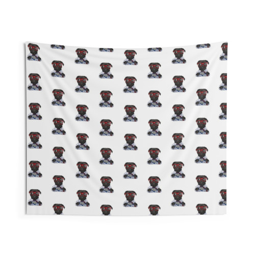 Superhero Pug Tapestry Wall Art
